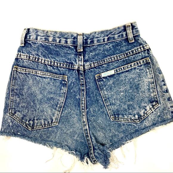 Sasson Vintage RARE Acid Wash Cutoff Denim Jean Shorts 6 - Picture 15 of 16